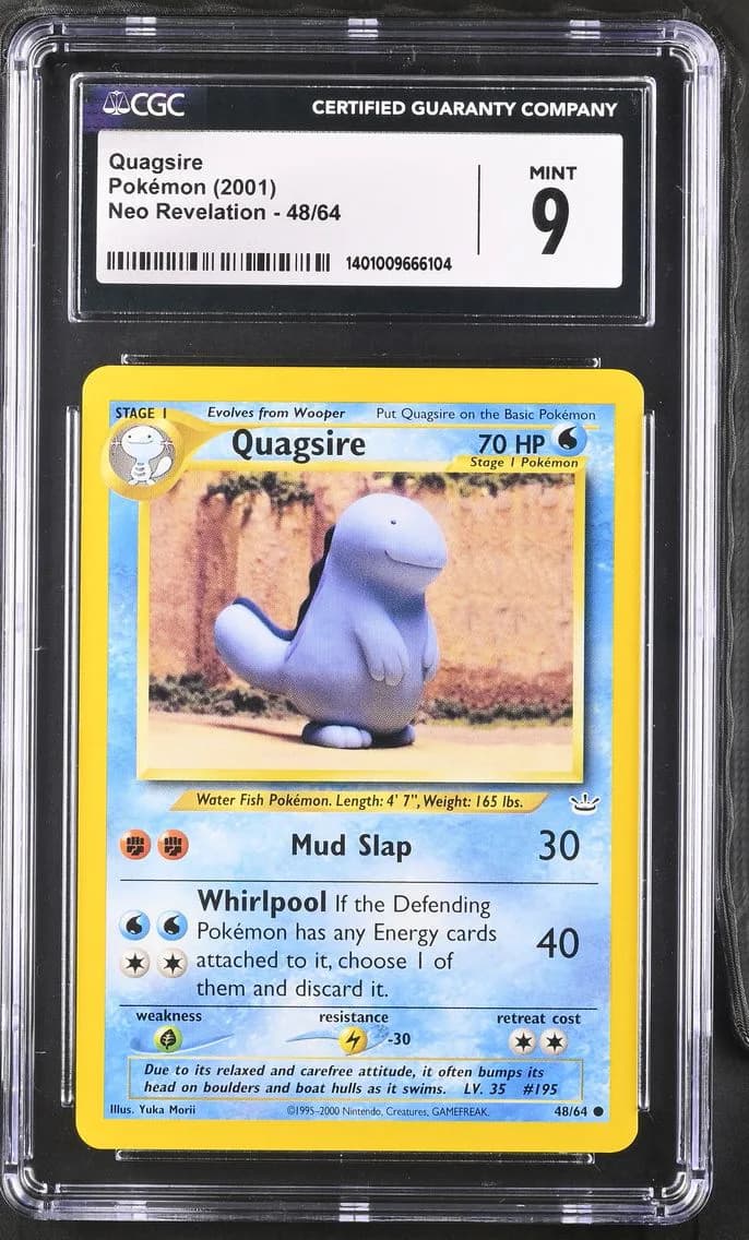 Quagsire, Neo Revelation - Unlimited, CGC 9