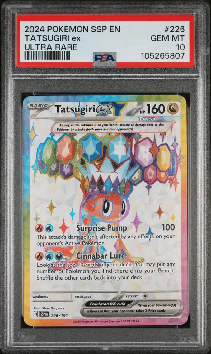 Tatsugiri EX, Surging Sparks, PSA 10