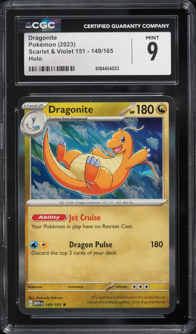 Dragonite, Scarlet & Violet 151, CGC 9