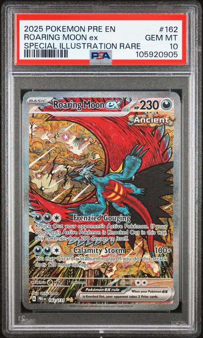 Roaring Moon EX, Prismatic Evolutions, PSA 10