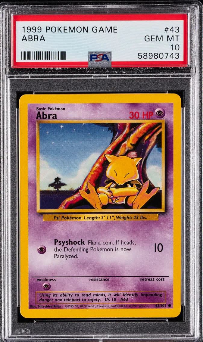 Abra, Game, PSA 10