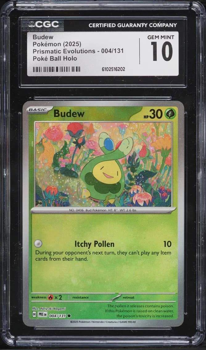 Budew, Prismatic Evolutions, CGC 10