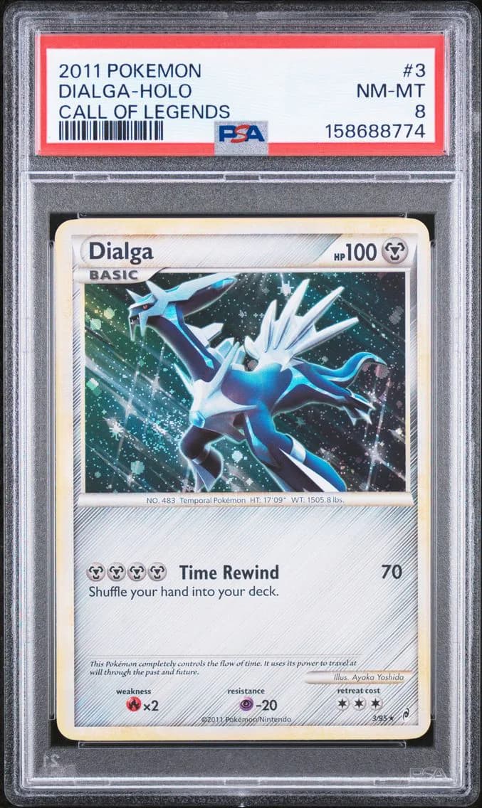 Dialga-Holo, Call of Legends, PSA 8
