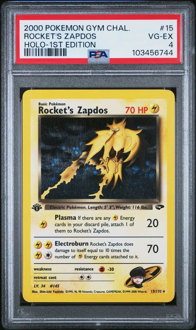Rocket's Zapdos, Gym Challenge, PSA 4