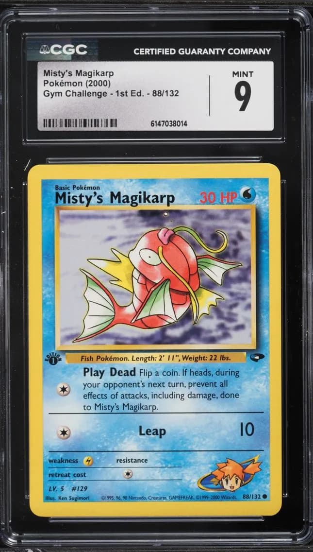 Misty's Magikarp, Gym Challenge - 1st Edition, CGC 9