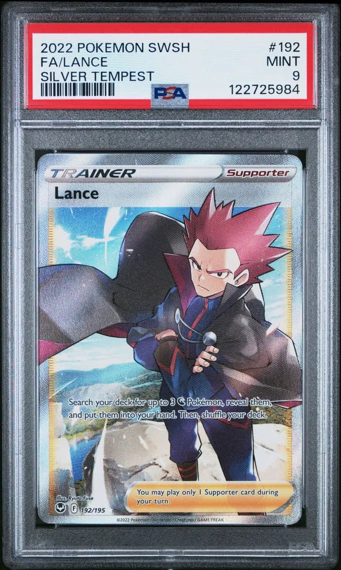 Lance, Sword & Shield Silver Tempest, PSA 9