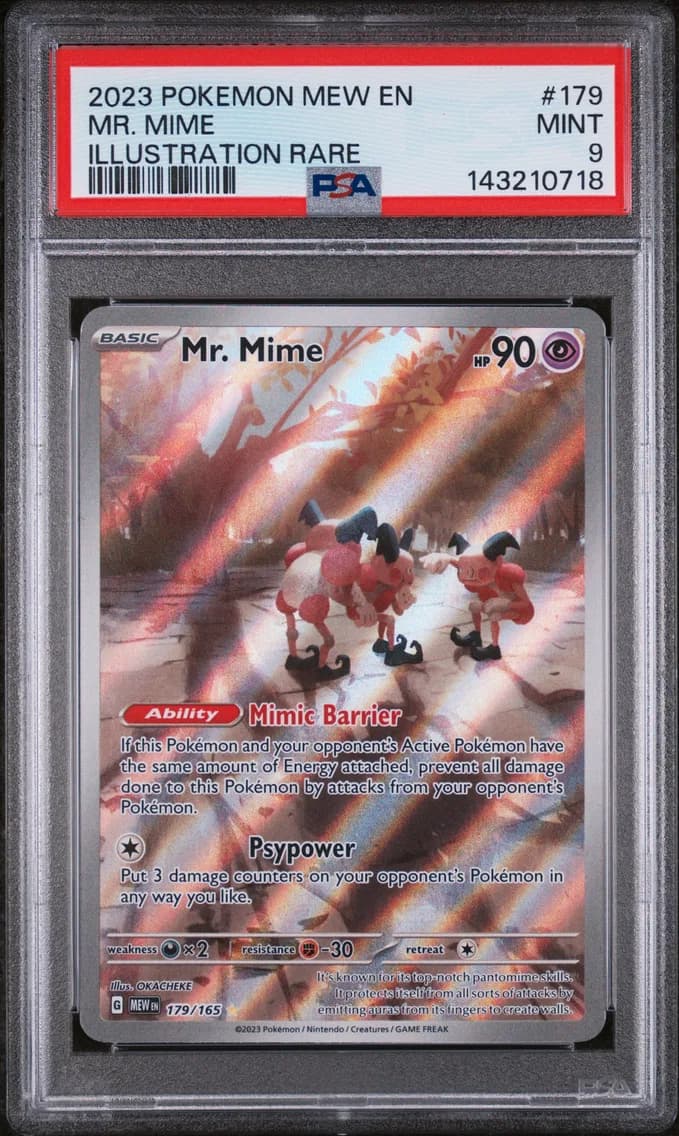 Mr. Mime, 151, PSA 9