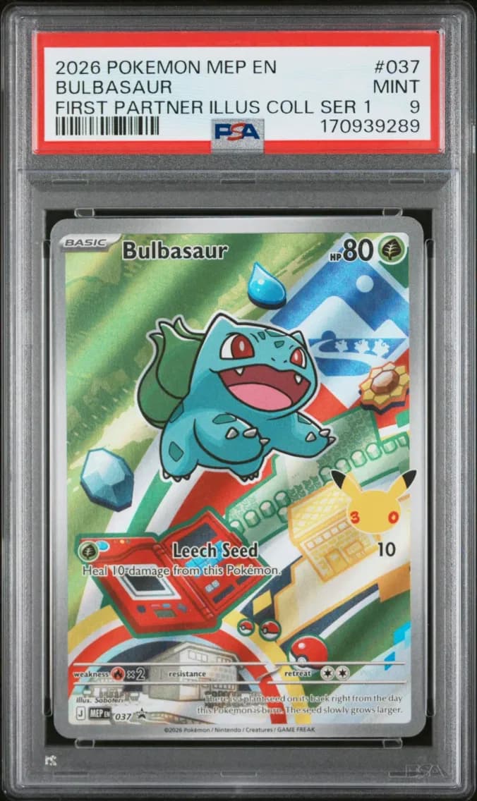 Bulbasaur, Me Black Star Promo, PSA 9