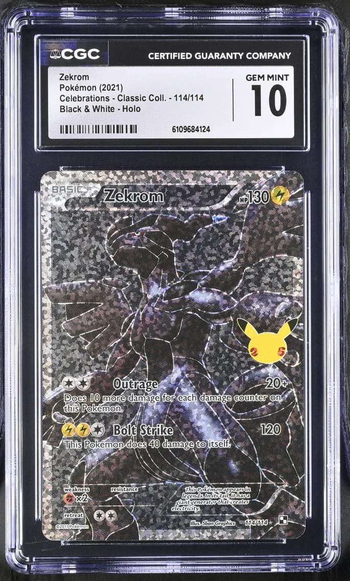 Zekrom, Celebrations - Classic Collection, CGC 10