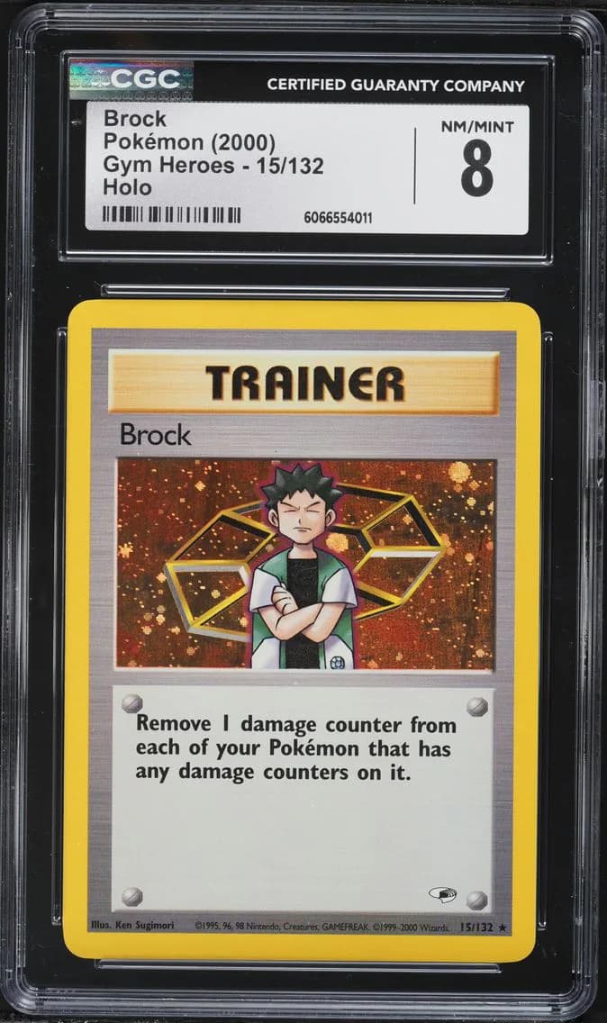 Brock-Holo, Gym Heroes - Unlimited, CGC 8