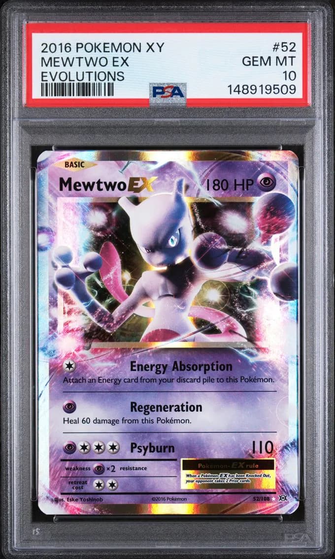 Mewtwo EX, XY Evolutions, PSA 10