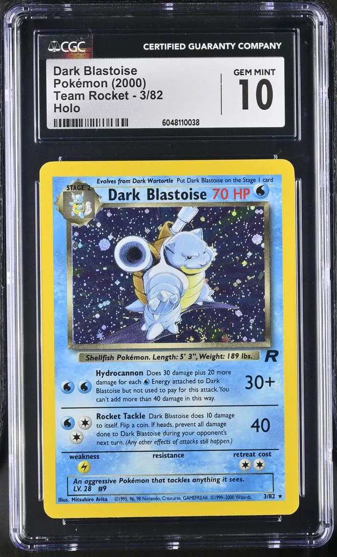 Dark Blastoise, Team Rocket - Unlimited, CGC 10