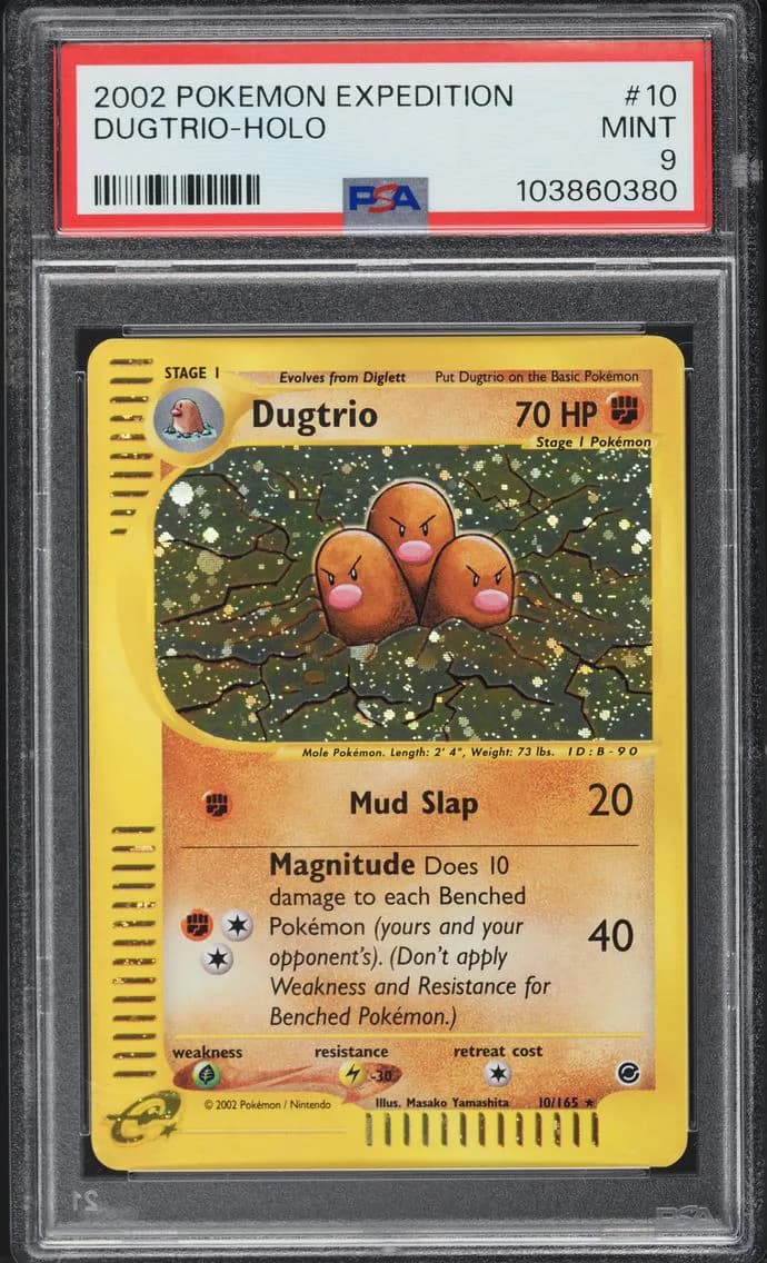 Expedition Holo Dugtrio, Expedition, PSA 9