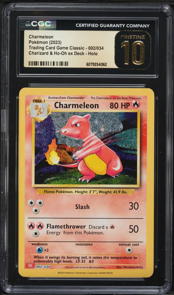 Charmeleon, Trading Card Game Classic - CLV, CLC, CLB, CGC 10