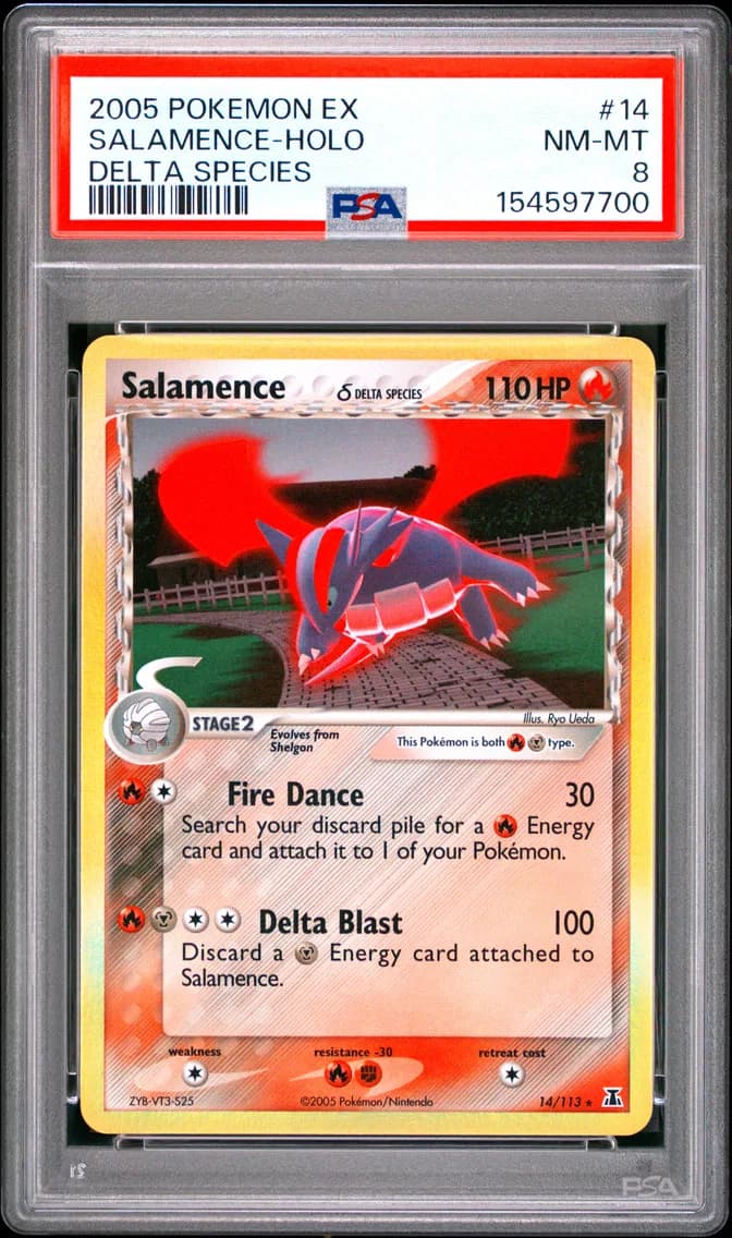 Salamence-Holo, EX Delta Species, PSA 8