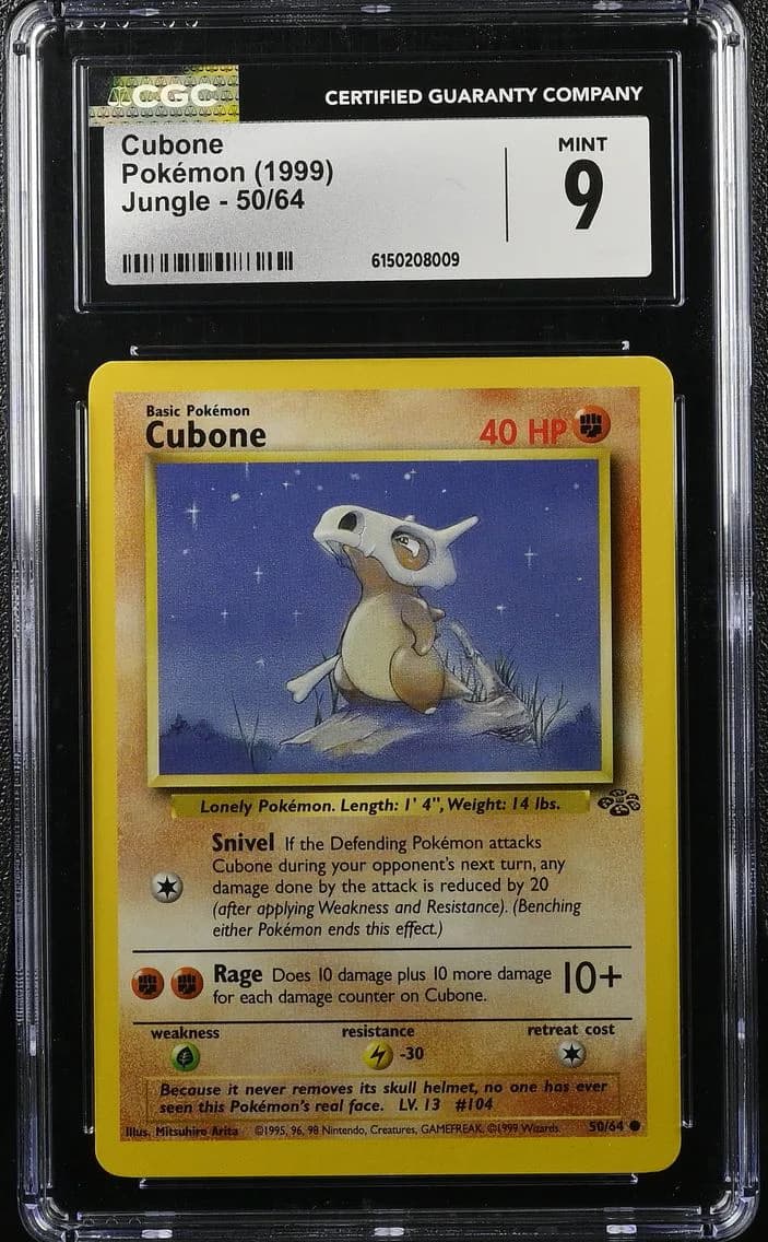 Cubone, Jungle - Unlimited, CGC 9