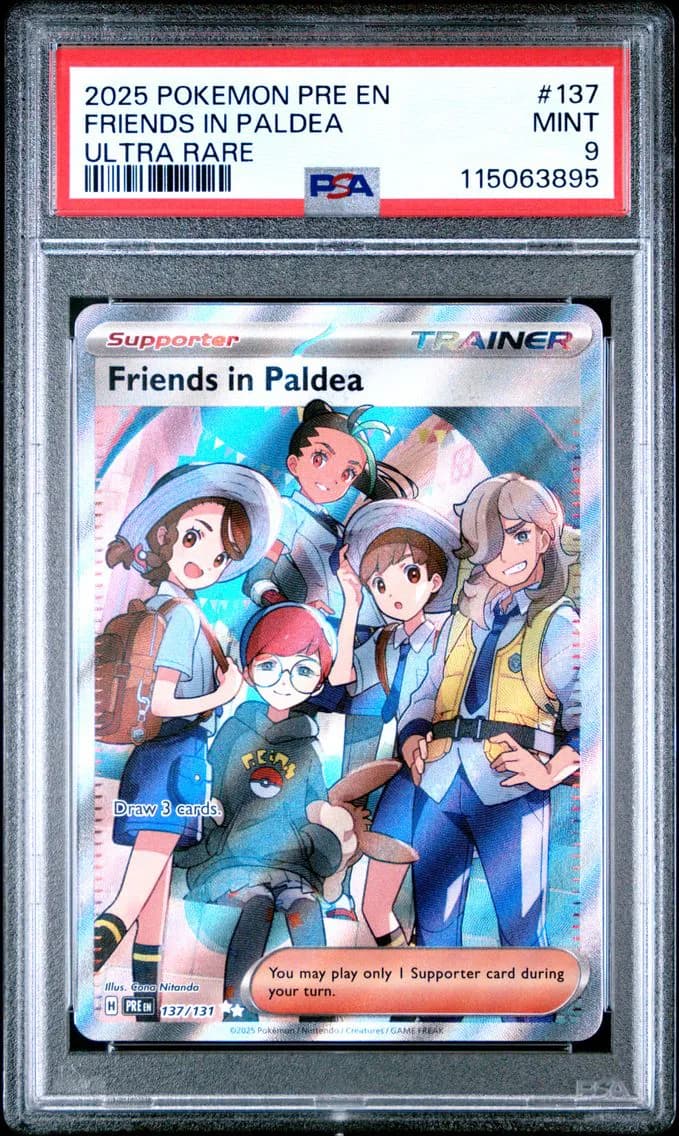 Friends in Paldea, Prismatic Evolutions, PSA 9