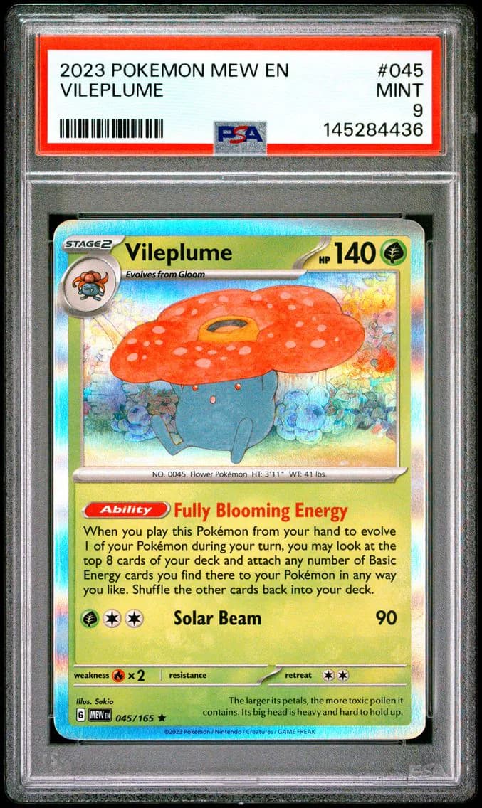 Vileplume, 151, PSA 9