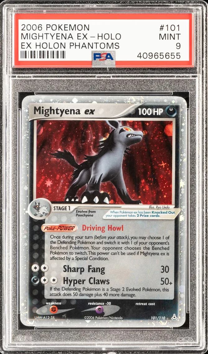 Mightyena EX-Holo, EX Holon Phantoms, PSA 9