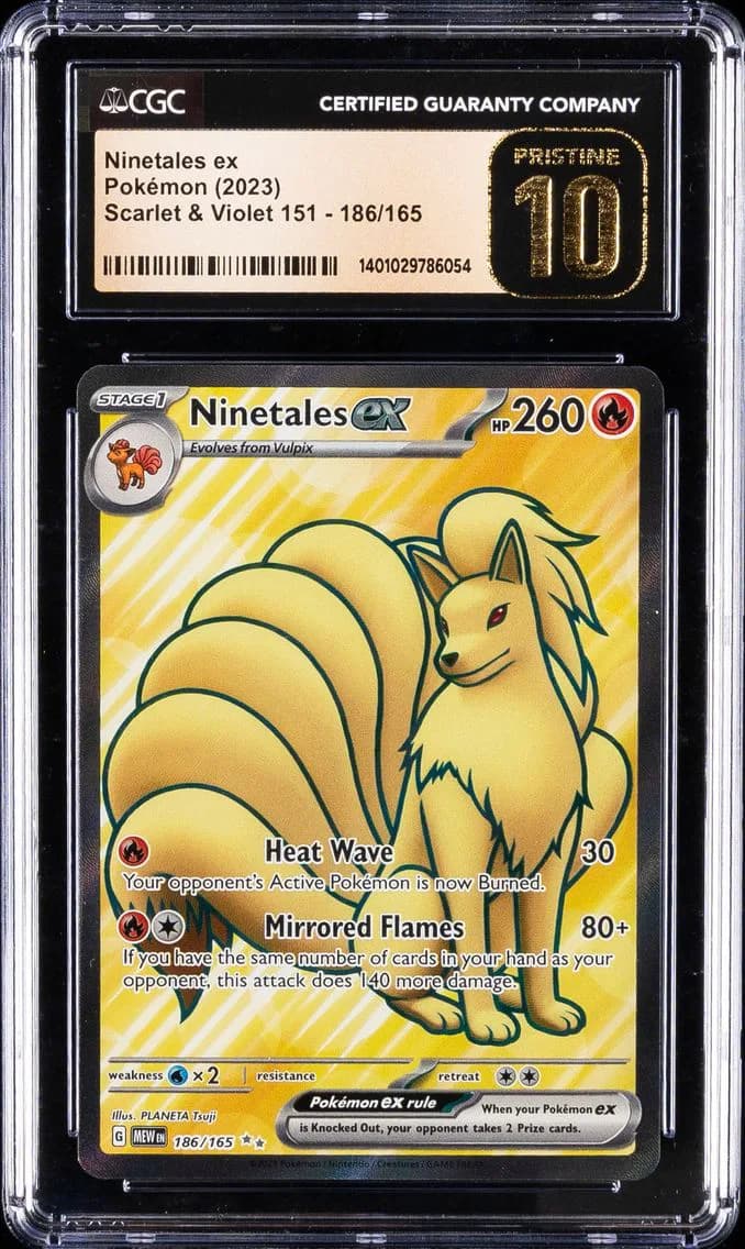 Ninetales EX, Scarlet & Violet 151, CGC 10