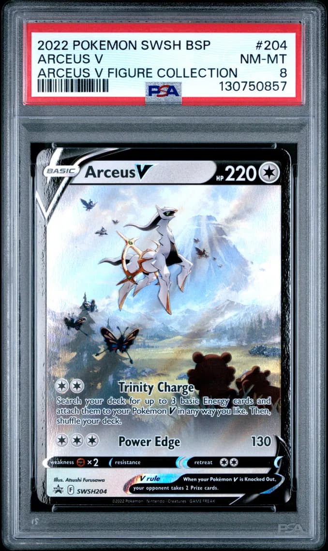 Arceus V, Swsh Black Star Promo, PSA 8