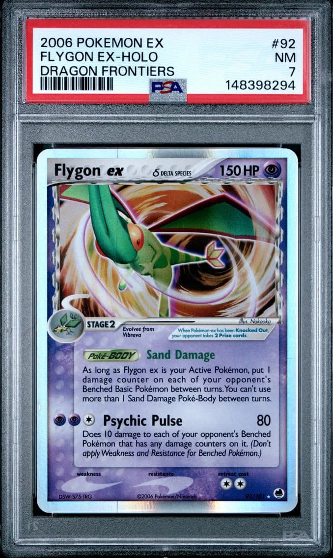 Flygon EX-Holo, EX Dragon Frontiers, PSA 7