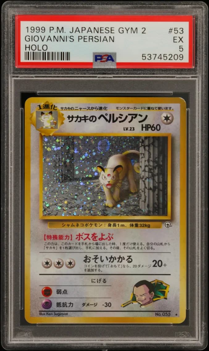 Giovanni's Persian-Holo, Japanese Gym 2, PSA 5