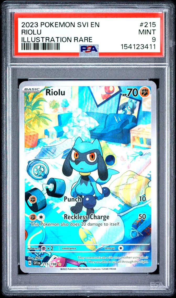 Riolu, Scarlet & Violet, PSA 9