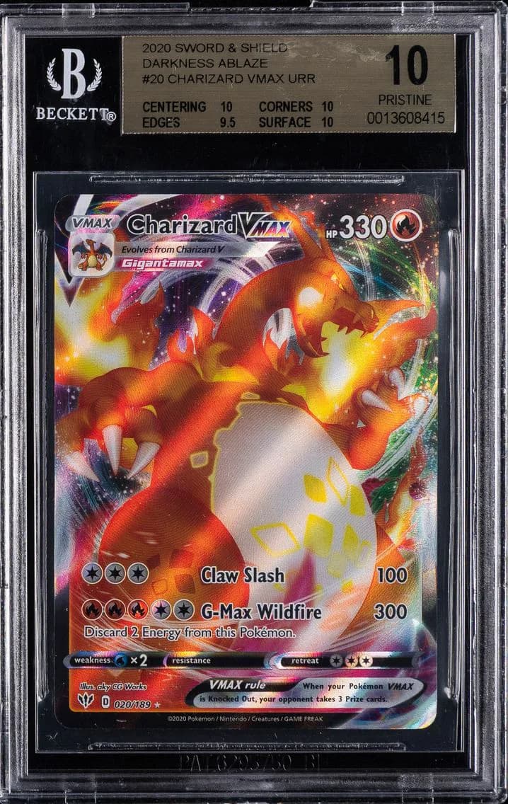 Charizard VMAX, Sword and Shield Darkness Ablaze, BGS 10