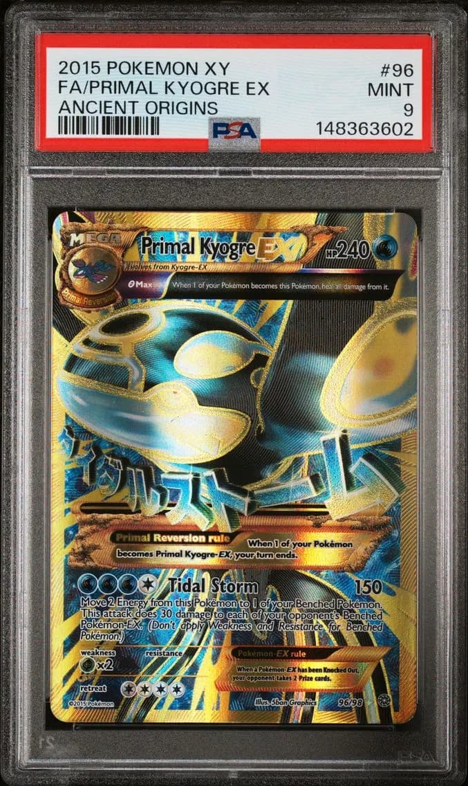 Primal Kyogre EX, XY Ancient Origins, PSA 9