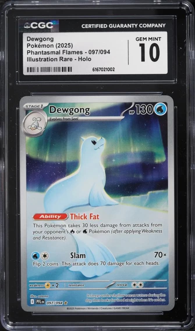 IR Dewgong, Phantasmal Flames, CGC 10
