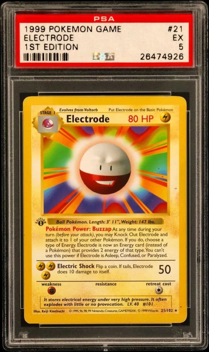 Electrode 1st Edition, Game, PSA 5