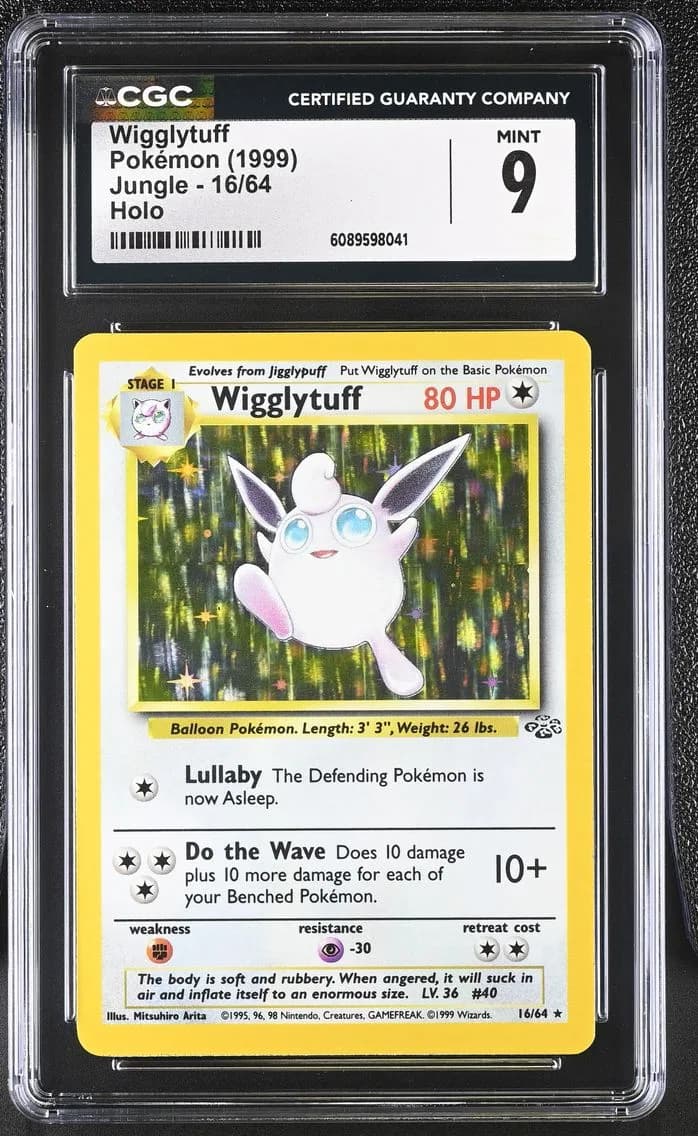 Wigglytuff, Jungle - Unlimited, CGC 9
