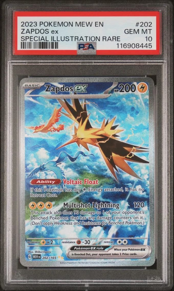 Zapdos EX, 151, PSA 10