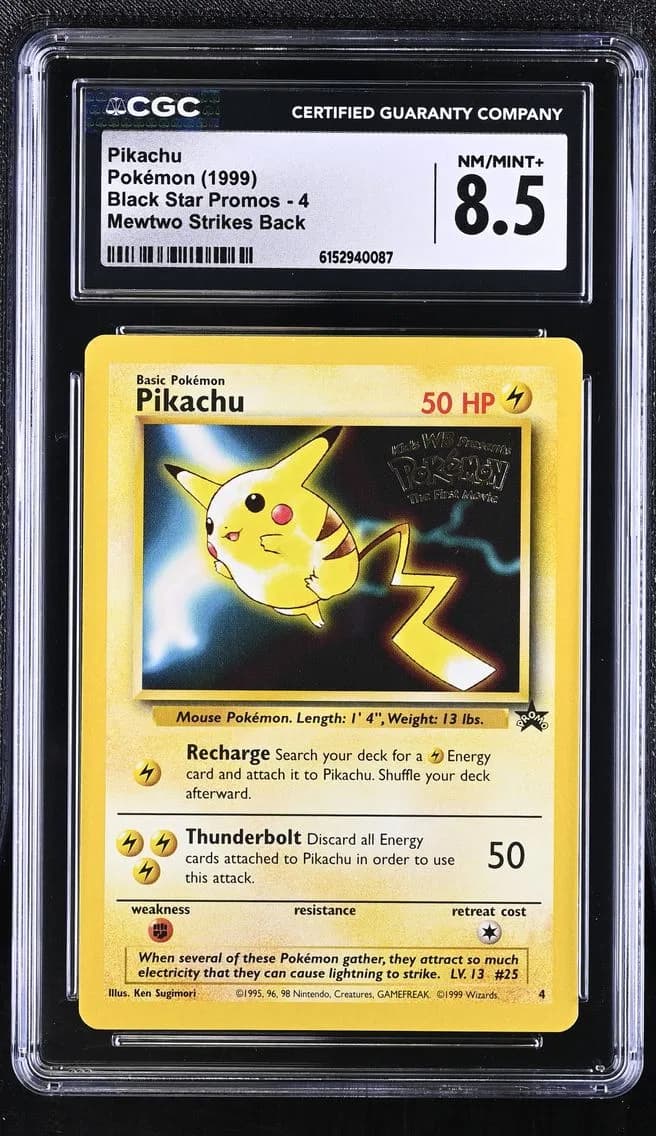 Pikachu, Black Star Promos - WotC, CGC 8.5