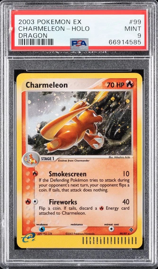 Charmeleon-Holo, EX Dragon, PSA 9