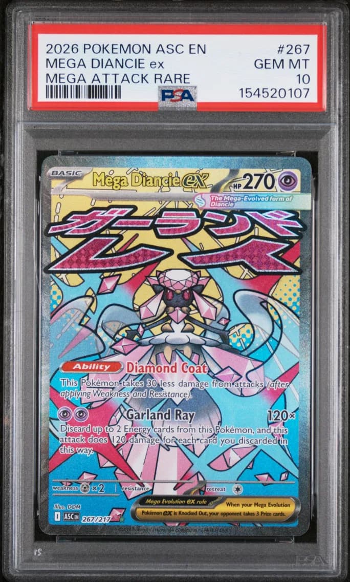 Mega Diancie EX, Ascended Heroes, PSA 10