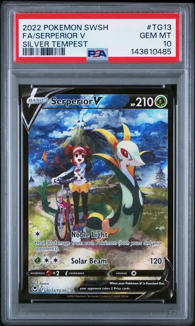Serperior V, Sword & Shield Silver Tempest, PSA 10