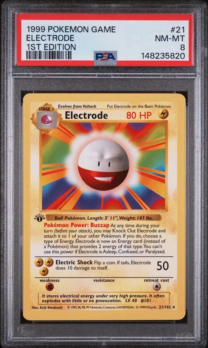 Electrode 1st Edition, Game, PSA 8