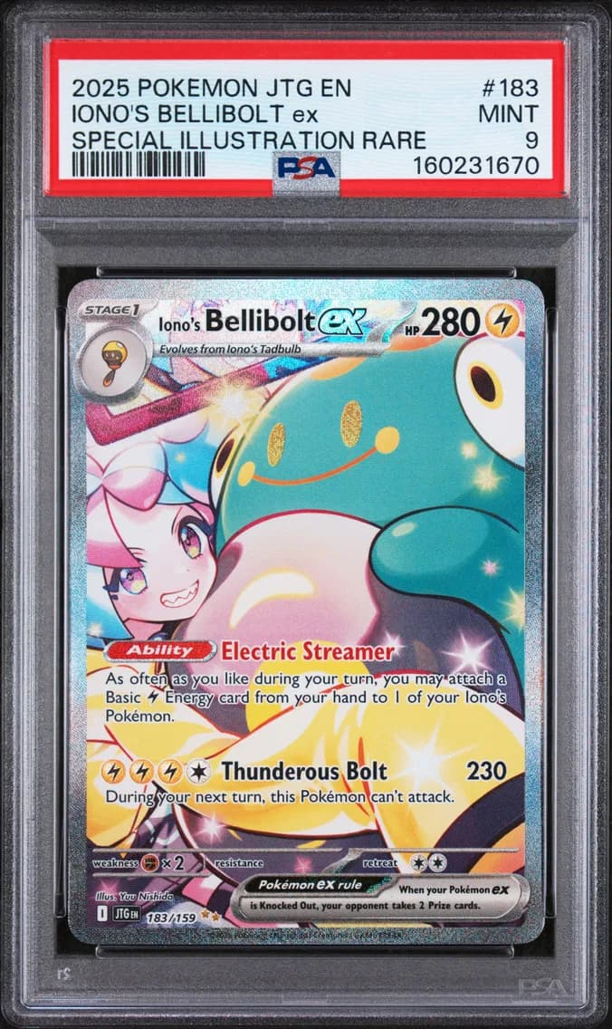 Iono's Bellibolt EX, Journey Together, PSA 9