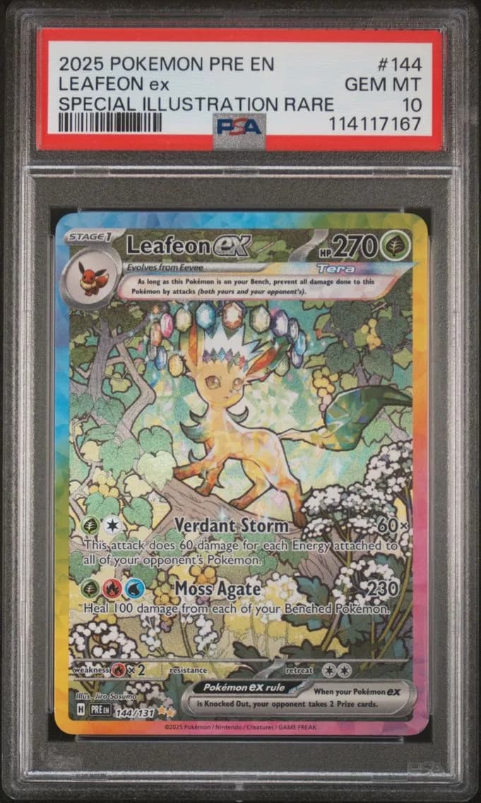 Leafeon EX, Prismatic Evolutions, PSA 10
