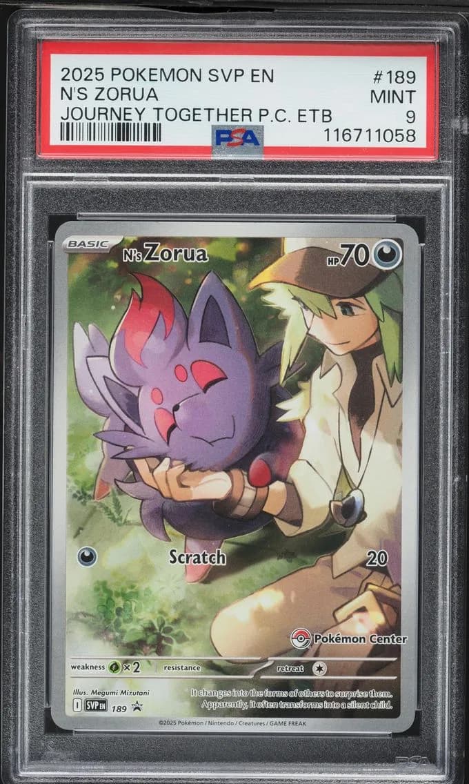 N's Zorua, SV Black Star Promo, PSA 9