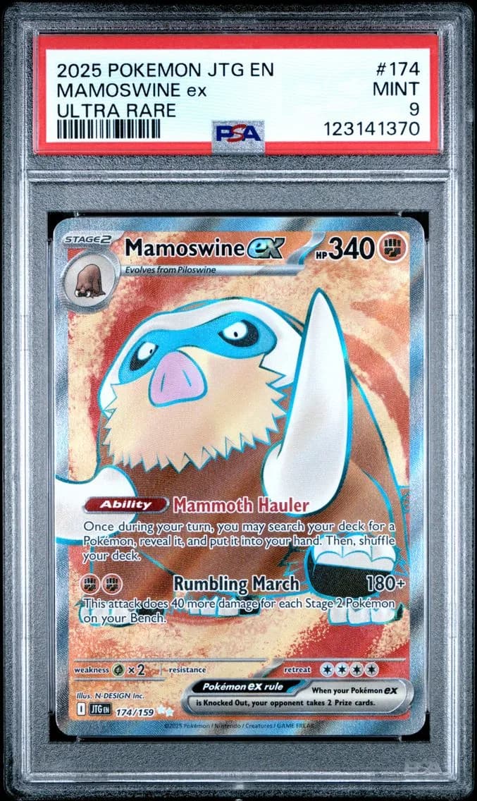 Mamoswine EX, Journey Together, PSA 9