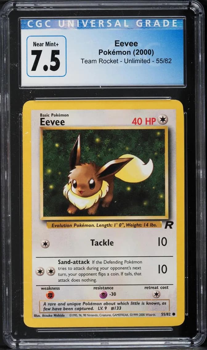 Rocket Eevee, Team Rocket - Unlimited, CGC 7.5
