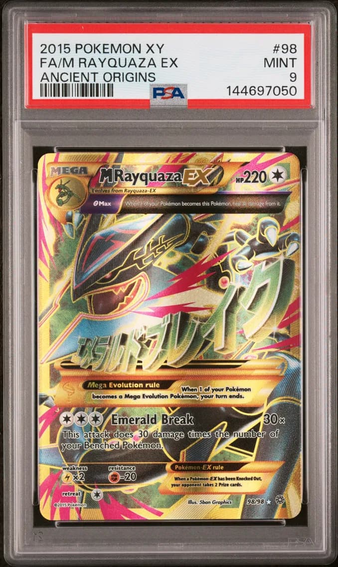M Rayquaza EX, XY Ancient Origins, PSA 9