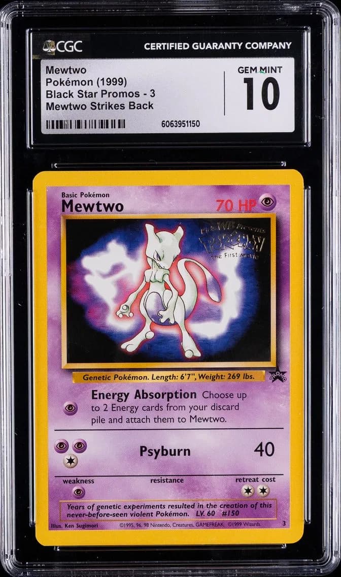 Mewtwo, Black Star Promos - WotC, CGC 10