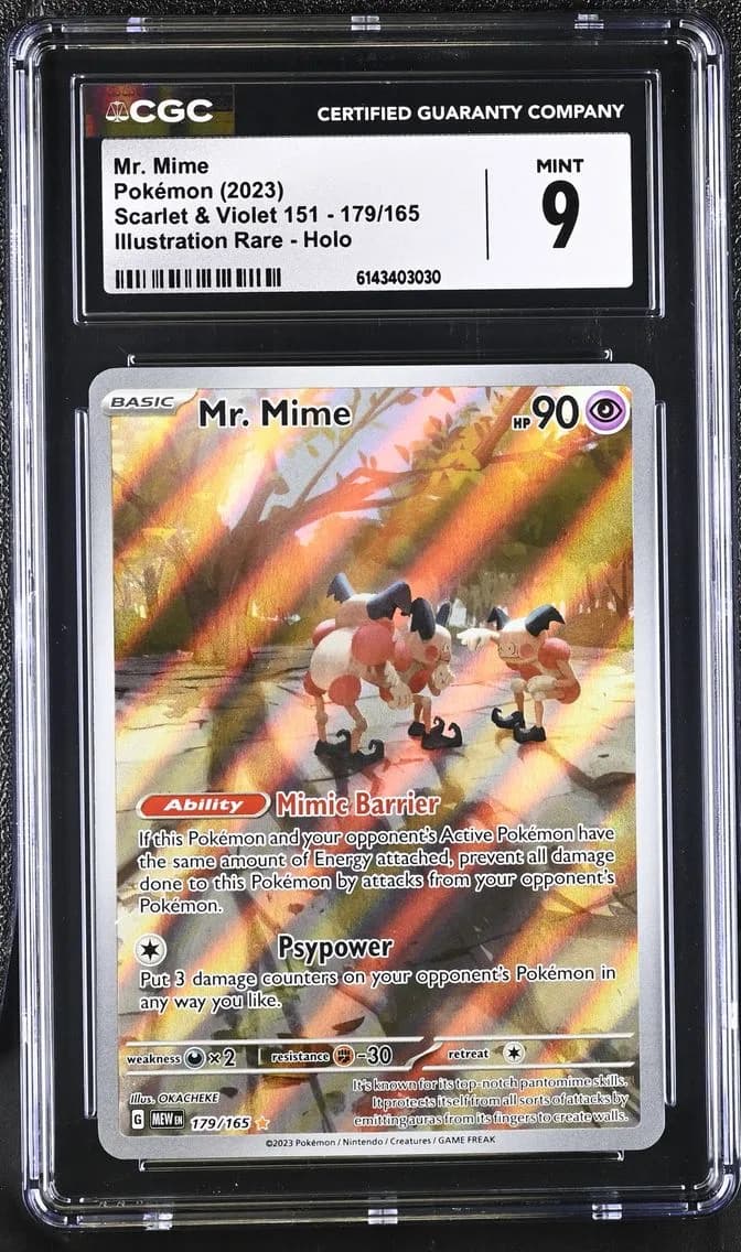 Mr. Mime, Scarlet & Violet 151, CGC 9