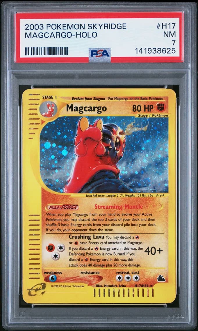 Magcargo-Holo, Skyridge, PSA 7