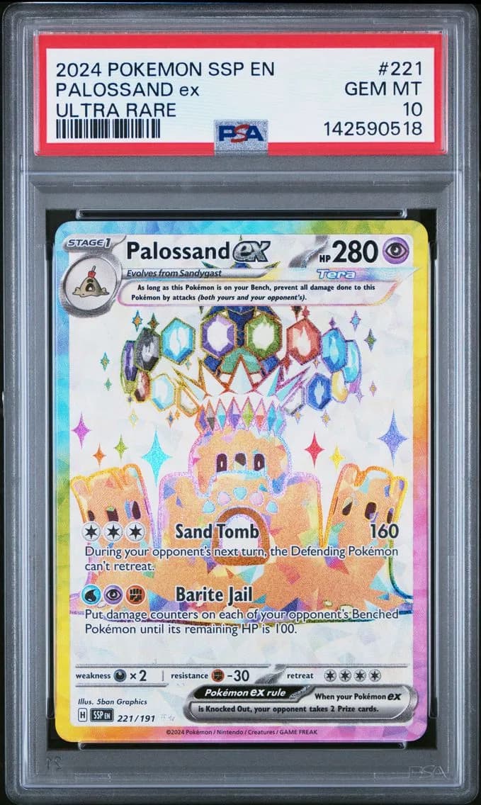 Palossand EX, Surging Sparks, PSA 10