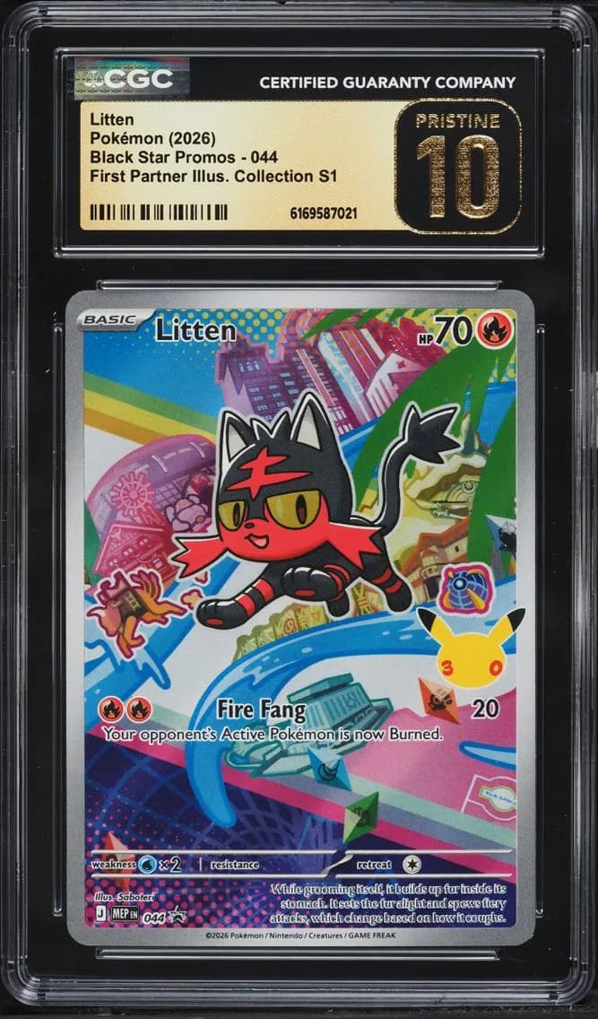 Litten, Black Star Promos - Mega Evolution MEP EN, CGC 10